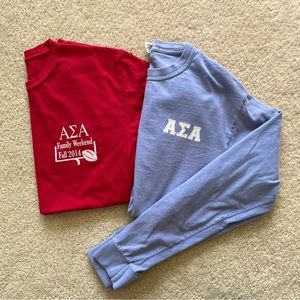 Alpha Sigma Alpha Sorority Tailgate Tshirt Bundle